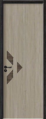 ISO9001 45 मिमी आंतरिक लकड़ी के दरवाजे एल्यूमीनियम पहने लकड़ी प्रवेश द्वार